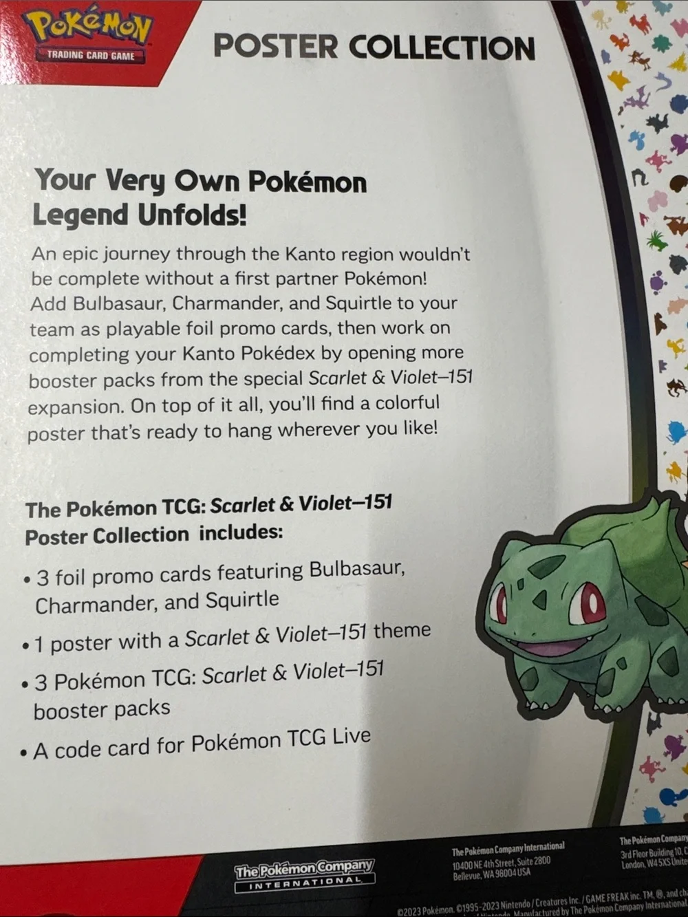 Pokémon 151 Poster Collection Sealed Trading Card Collection